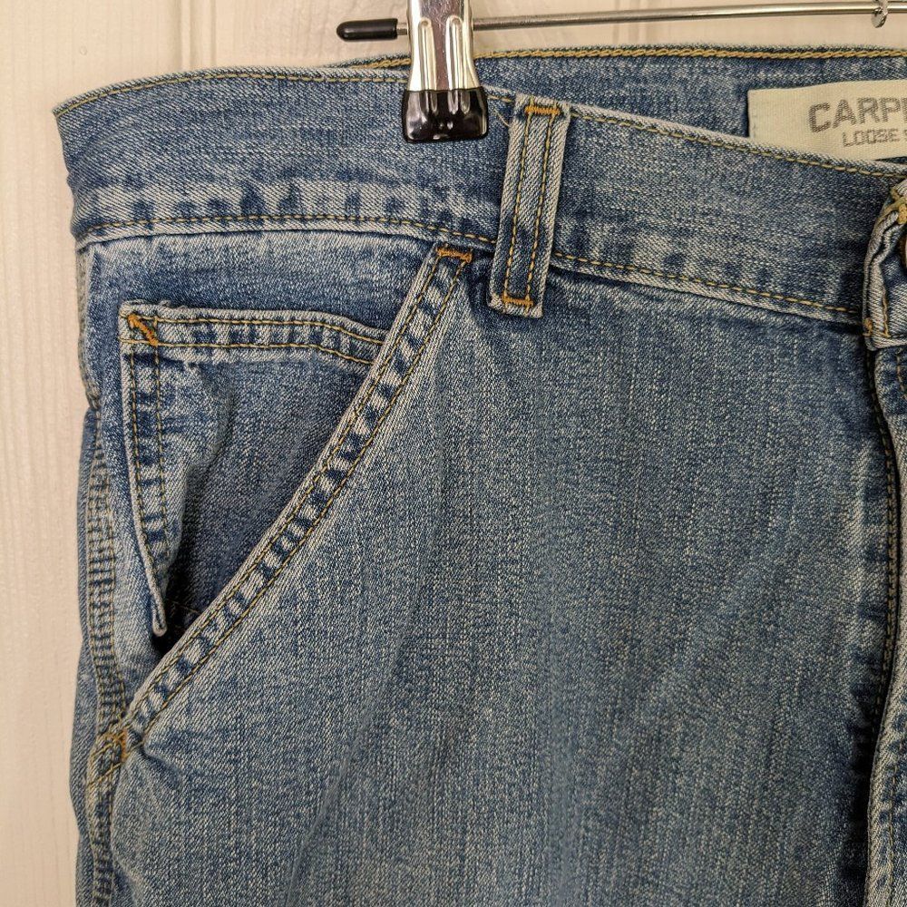 2000's era Levi's Loose Straight Carpenter Jeans - 33x32 - Med Wash - Picture 4 of 16
